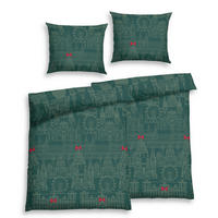 POVLEČENÍ, flanel, smaragdově zelená, 140/200 cm - smaragdově zelená, Basics, textil (140/200cm) - Florella