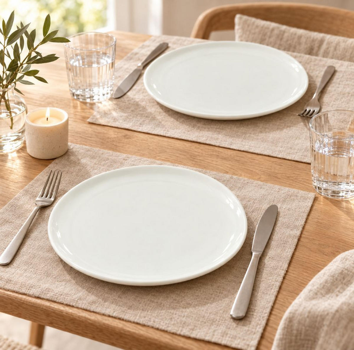 MĚLKÝ TALÍŘ porcelán keramika  - bílá, Trend, keramika (25,9/2,8cm) - Dieter Knoll