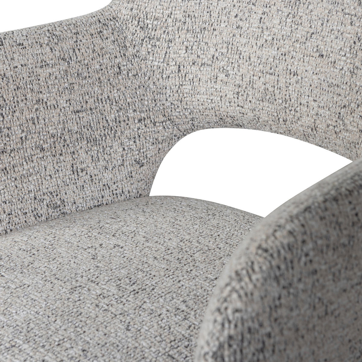 ARMLEHNSTUHL-SET 2 Stück  in Chenille, Webstoff  - Braun/Naturfarben, MODERN, Holz/Textil (61/86/60cm) - Livetastic