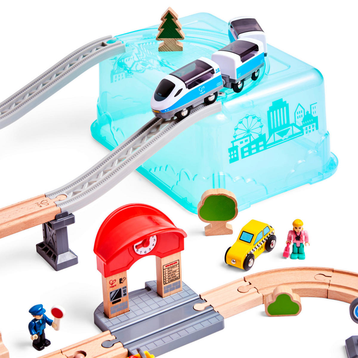 EISENBAHNZUBEHÖR - Multicolor, Basics, Holz/Holzwerkstoff (84,2/19,1/75,6cm) - Hape