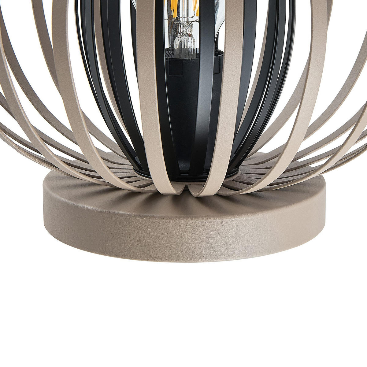 TISCHLEUCHTE Melina 25/19 cm   - Sandfarben/Beige, Design, Metall (25/19cm) - Novel