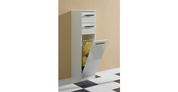 UNTERSCHRANK 30/119/33 cm - Chromfarben/Weiß, KONVENTIONELL, Holzwerkstoff (30/119/33cm) - Carryhome