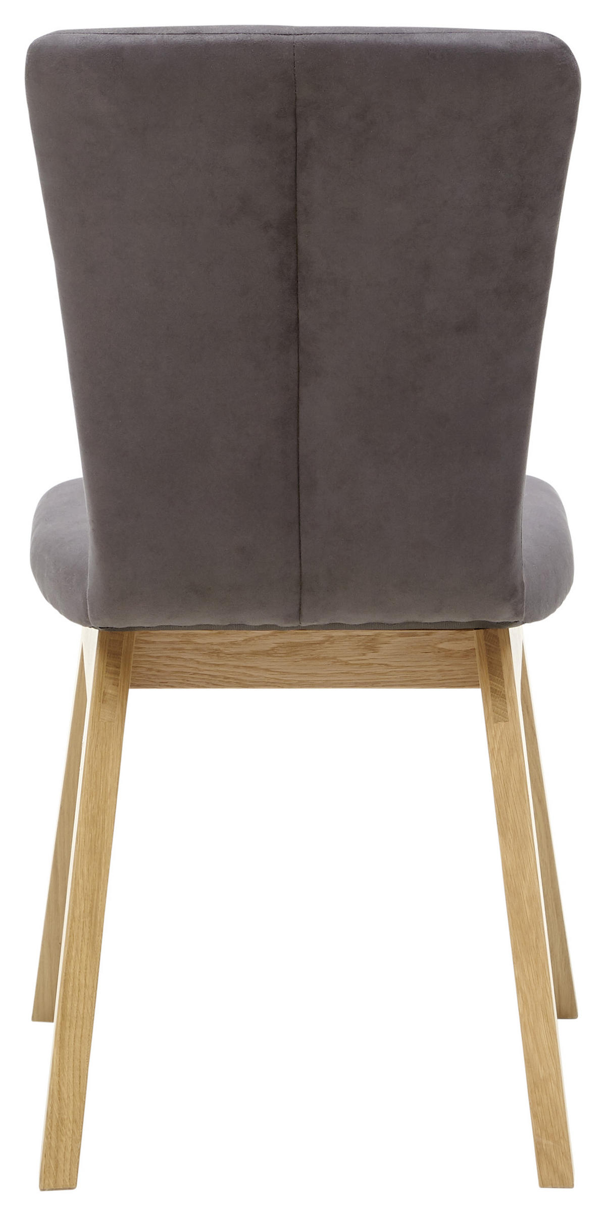 STUHL Mikrofaser Anthrazit, Eichefarben Wildeiche massiv  - Eichefarben/Anthrazit, KONVENTIONELL, Holz/Textil (48/91/66cm) - Dieter Knoll