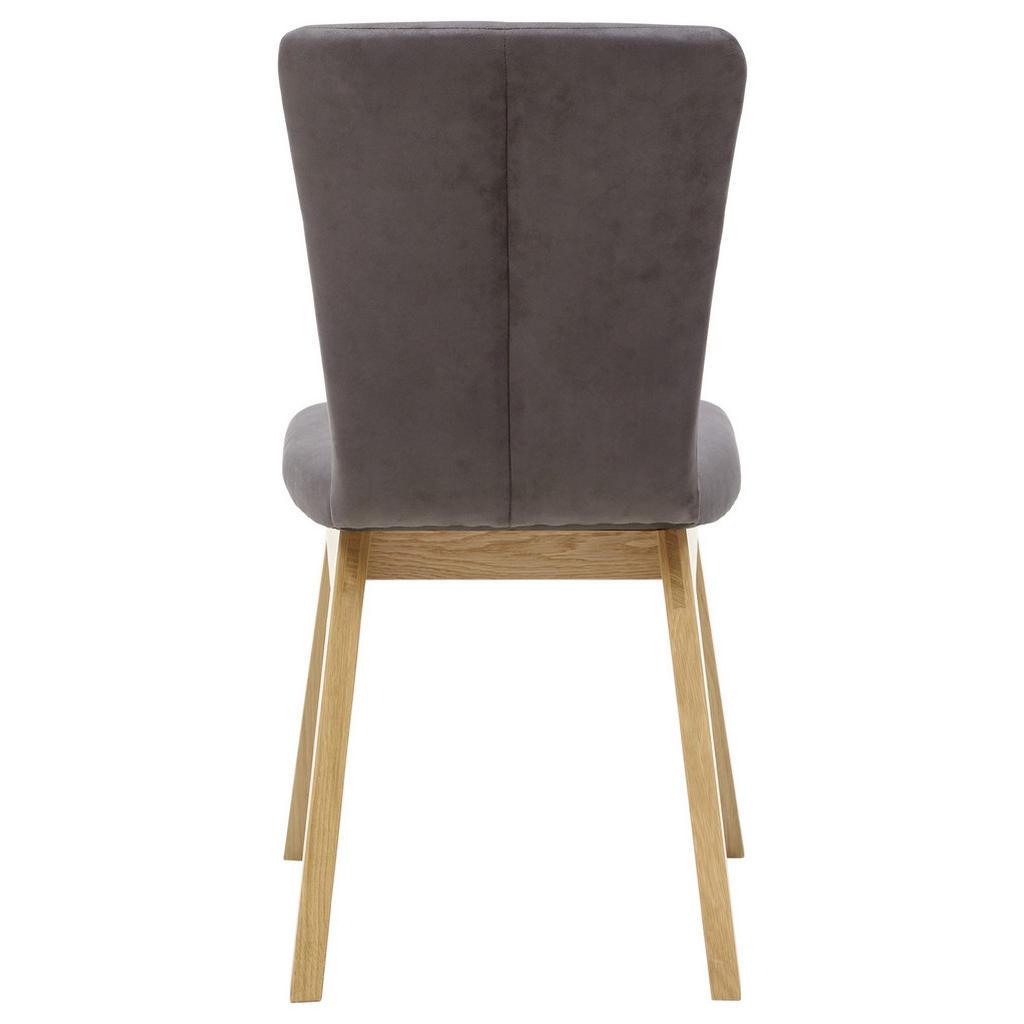 Thumbnail - Dieter Knoll Stuhl, Anthrazit, Eiche, Holz, Textil, Wildeiche, massiv, Uni, eckig, 48x91x66 cm, Esszimmer, Stühle, Esszi...
