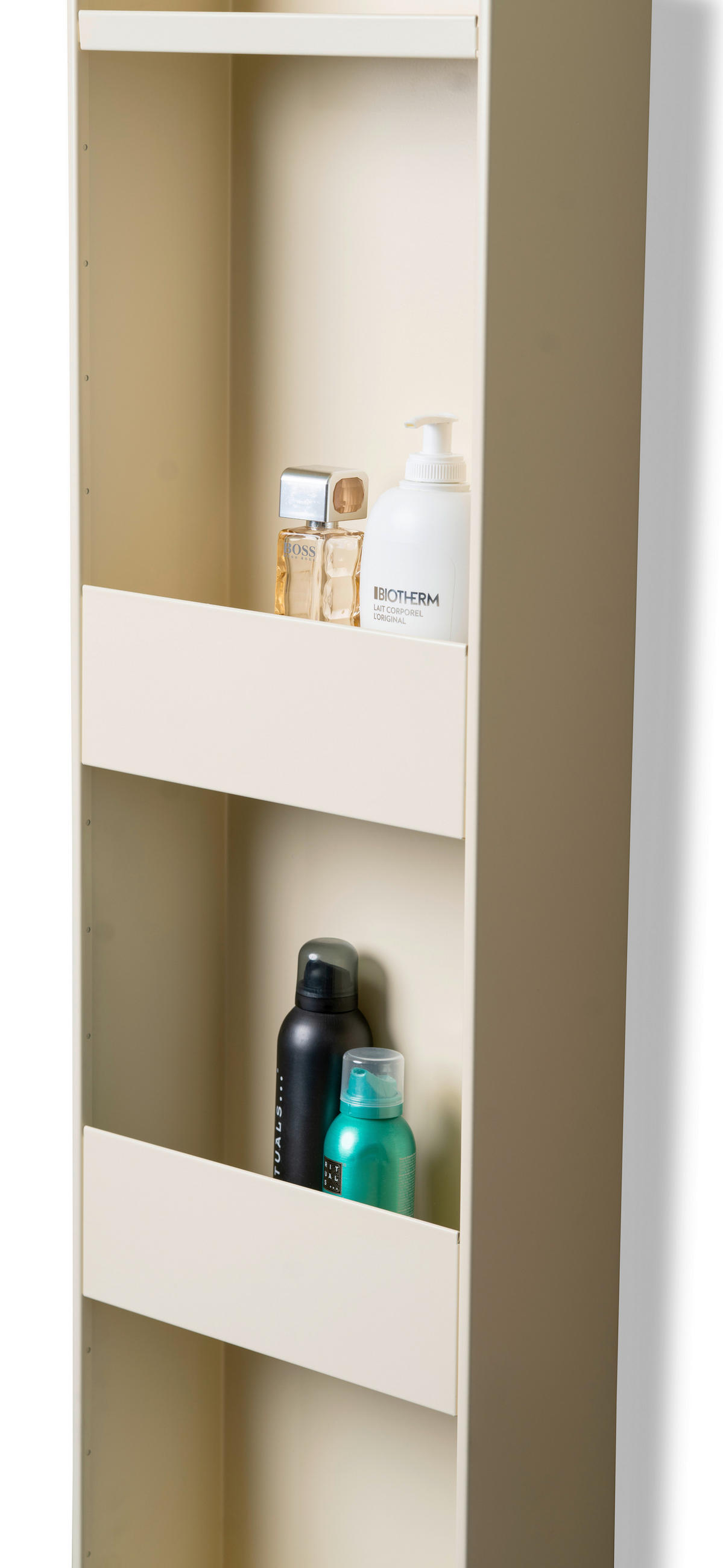 SCHUHSCHRANK Creme  - Creme, Design, Glas/Metall (29/175/12cm) - Xora