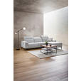 ECKSOFA  in Leinenoptik Hellgrau, Grauweiß  270/171 cm  - Schwarzchrom/Hellgrau, Design, Holz/Kunststoff (270/171cm) - Xora