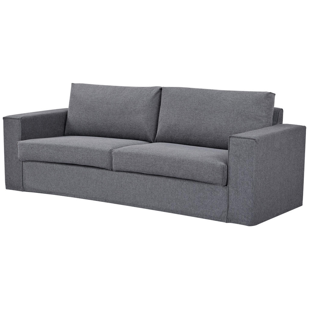 Thumbnail - Livetastic 3-Sitzer-Sofa, Dunkelgrau, Textil, Füllung: Polyester, 232x87x88 cm, Wohnzimmer, Sofas & Couches, Sofas, 3-Si...