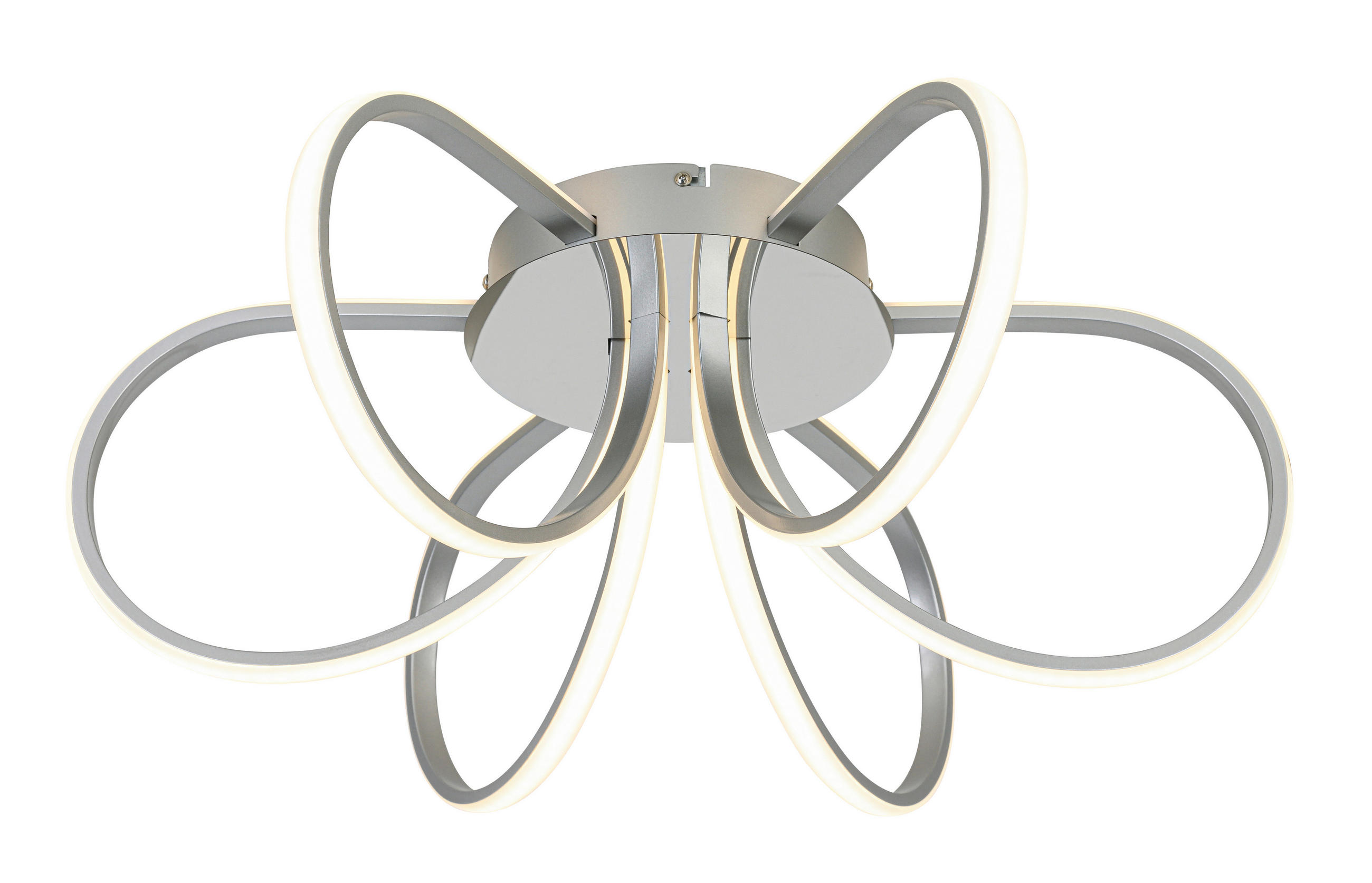 DECKENLEUCHTE 55/22 cm  - Chromfarben/Silberfarben, Trend, Kunststoff/Metall (55/22cm) - Collett's Monde