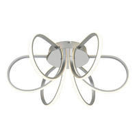 DECKENLEUCHTE  55/22 cm    - Chromfarben/Silberfarben, Trend, Kunststoff/Metall (55/22cm) - Collett's Monde