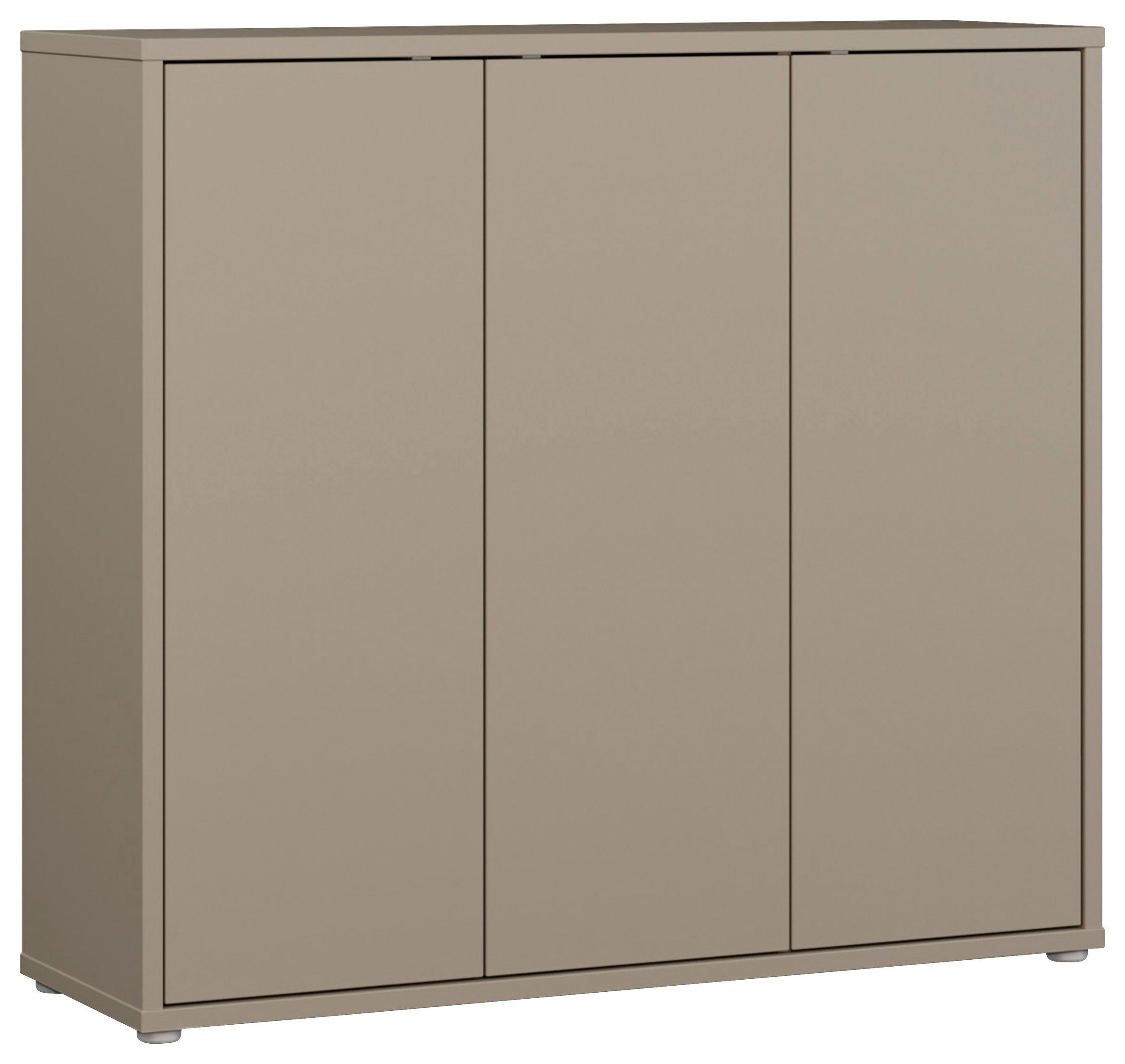 SCHUHSCHRANK Taupe  - Taupe/Grau, MODERN, Holzwerkstoff/Kunststoff (109,2/99,1/34,9cm) - Carryhome