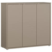 SCHUHSCHRANK  in 109,2/99,1/34,9 cm  - Taupe/Grau, MODERN, Holzwerkstoff/Kunststoff (109,2/99,1/34,9cm) - Carryhome