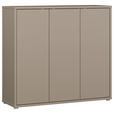 SCHUHSCHRANK  in 109,2/99,1/34,9 cm  - Taupe/Grau, MODERN, Holzwerkstoff/Kunststoff (109,2/99,1/34,9cm) - Carryhome