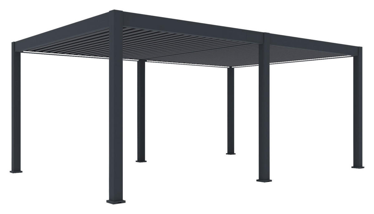 PERGOLA 600/255/400 cm   - Anthrazit, Basics, Metall (600/255/400cm) - Gardenson