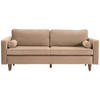 SCHLAFSOFA Cord Braun  - Hellbraun/Buchefarben, MODERN, Holz/Textil (208/78/96cm) - Livetastic