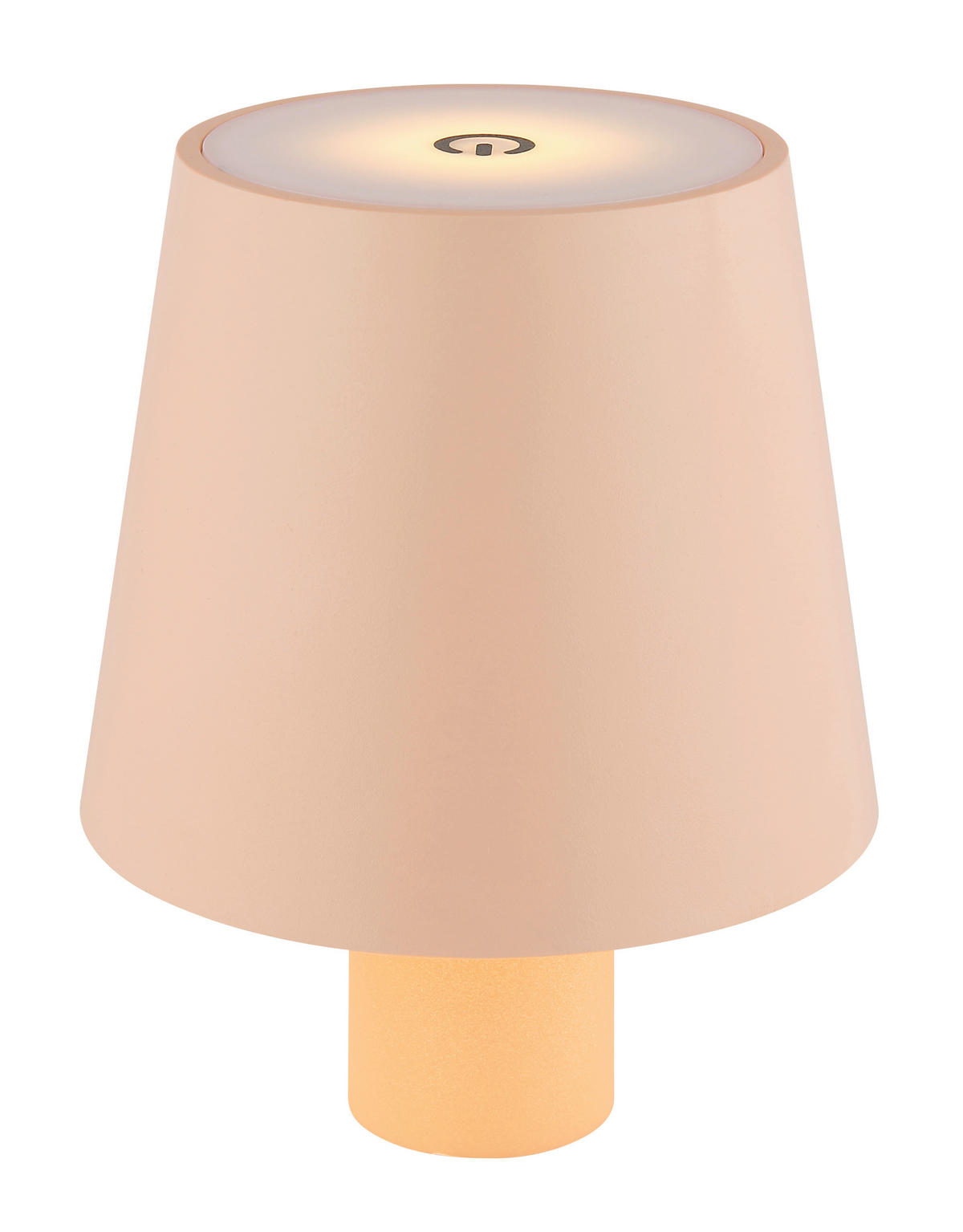 AKKU-TISCHLEUCHTE - Rosa, Trend, Kunststoff/Metall (10,6/13cm) - Globo