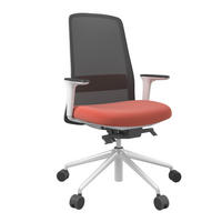 DREHSTUHL Schwarz, Weiß, Dunkelorange  - Dunkelorange/Schwarz, MODERN, Kunststoff/Textil (70/103-115/70cm)