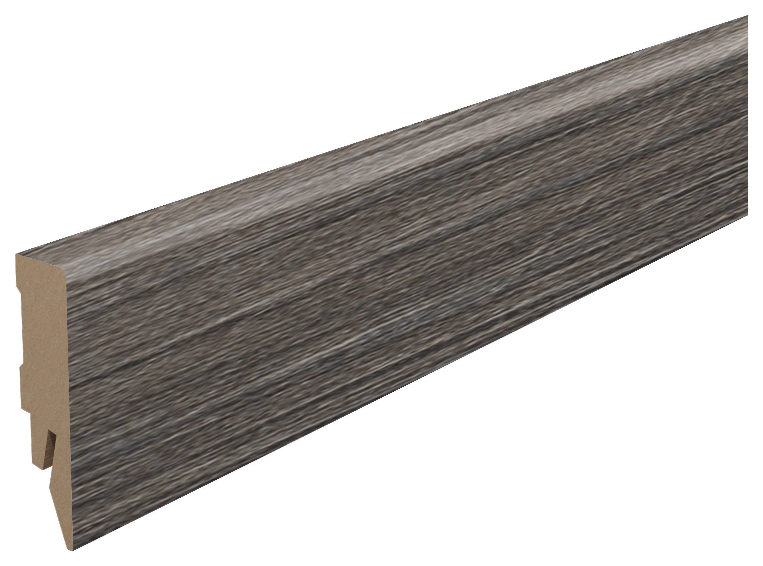 Egger Holzwerkstoffe Sockelleiste Kubische Leiste Dunkelgrau 1.4x5.8x240 cm
