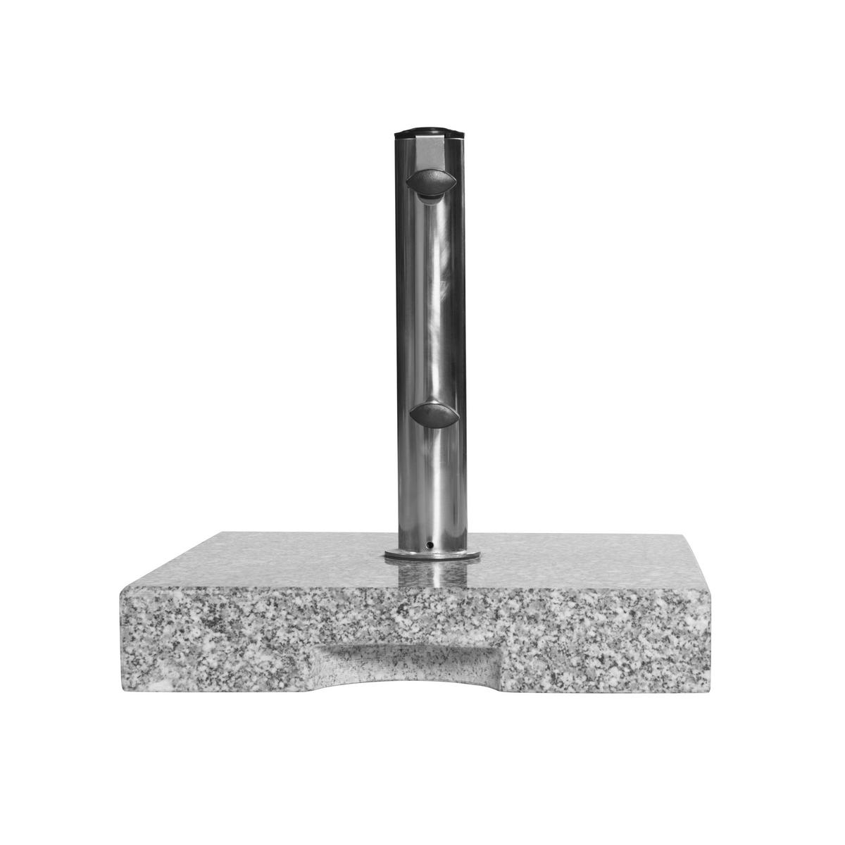 NAPERNYŐ ÁLLVÁNY - szürke, Basics, kő/fém (38/38/7cm)