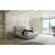 BOXSPRINGBETT 160/200 cm,  in Hellgrau, Matratze, H3 + H3 = fest  - Hellgrau/Schwarz, Design, Kunststoff/Textil (160/200cm) - Dieter Knoll