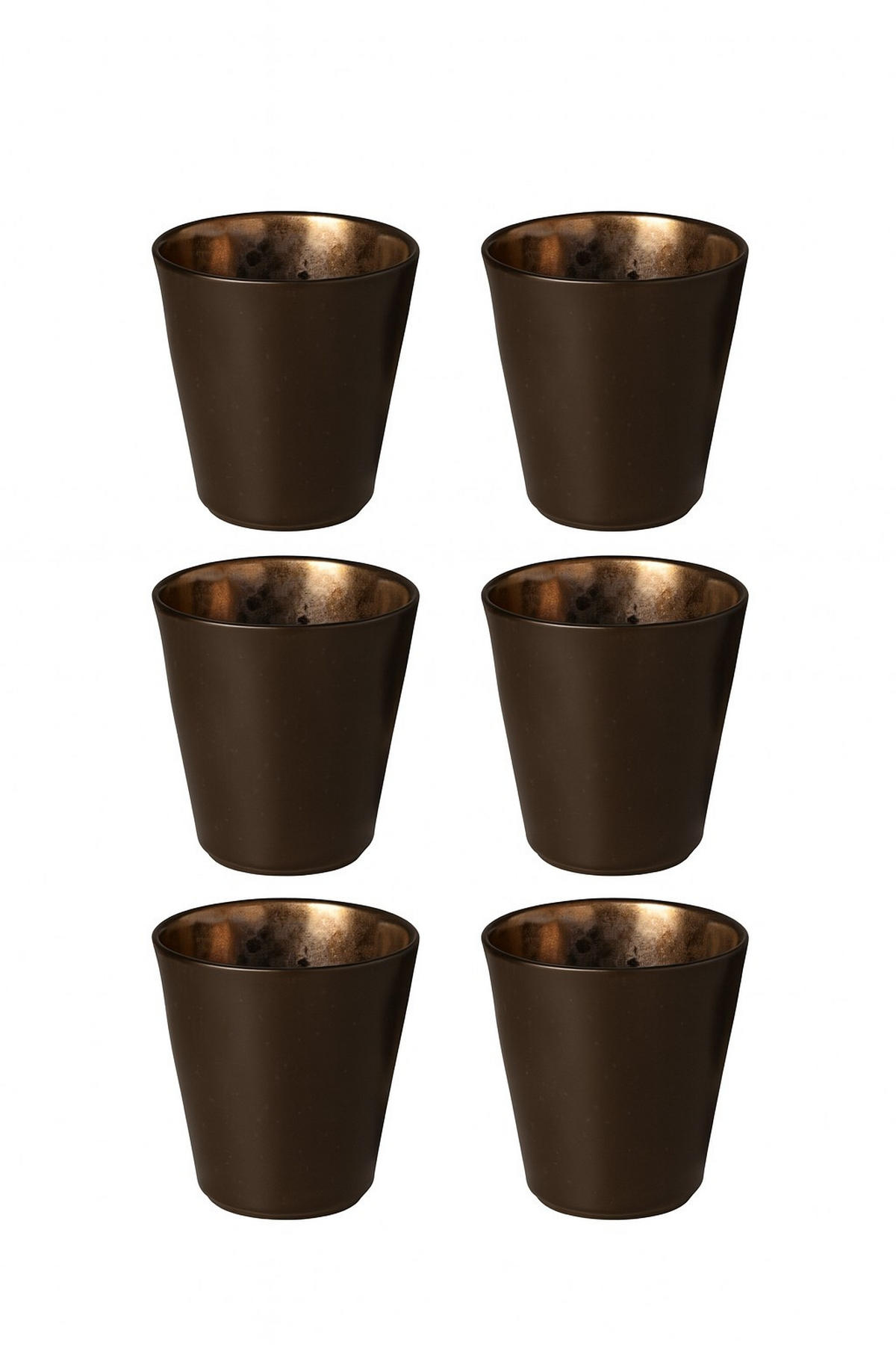 KAFFEEBECHERSET LAGOA 6-teilig  - Braun, Basics, Keramik (9/10cm) - Costa Nova