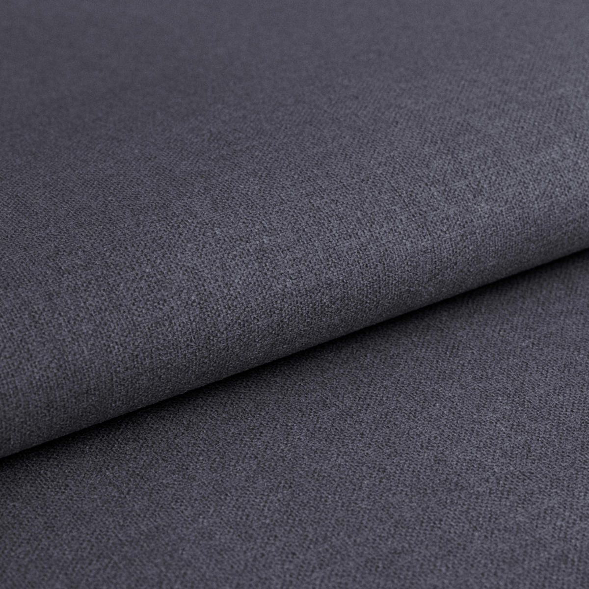 HOCKER Mikrofaser Dunkelblau  - Chromfarben/Dunkelblau, MODERN, Textil/Metall (100/43/80cm) - MID.YOU