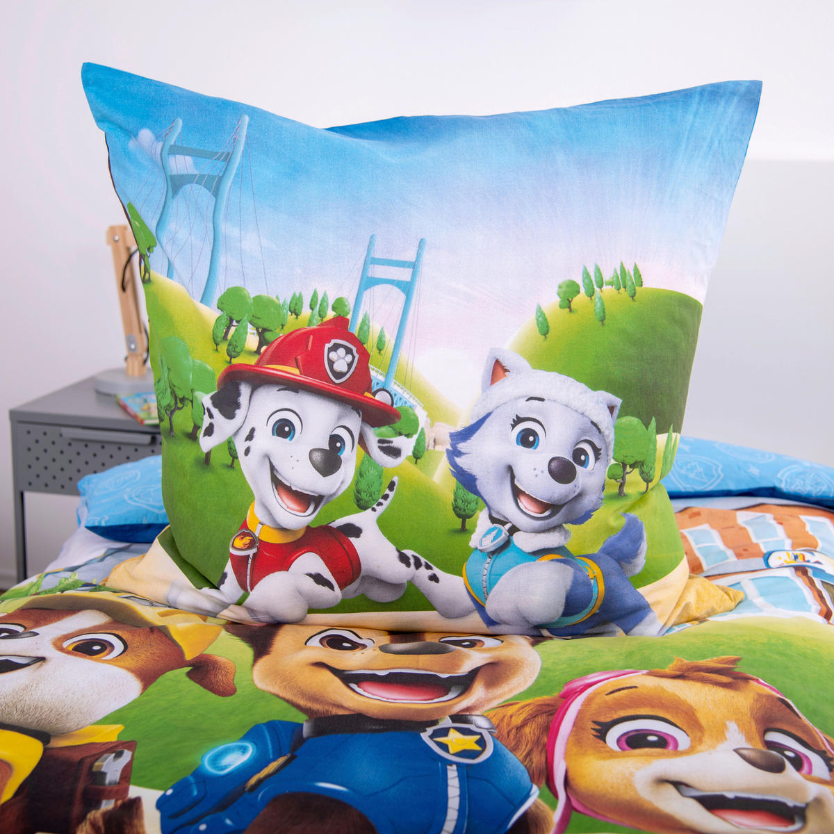 JUGENDBETTWÄSCHE Paw Patrol Renforcé 135/200 cm  - Multicolor/Hellblau, Design, Textil (135/200cm) - Herding