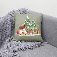 DÍSZPÁRNAHUZAT  - zsályazöld, Basics, textil (45cm)