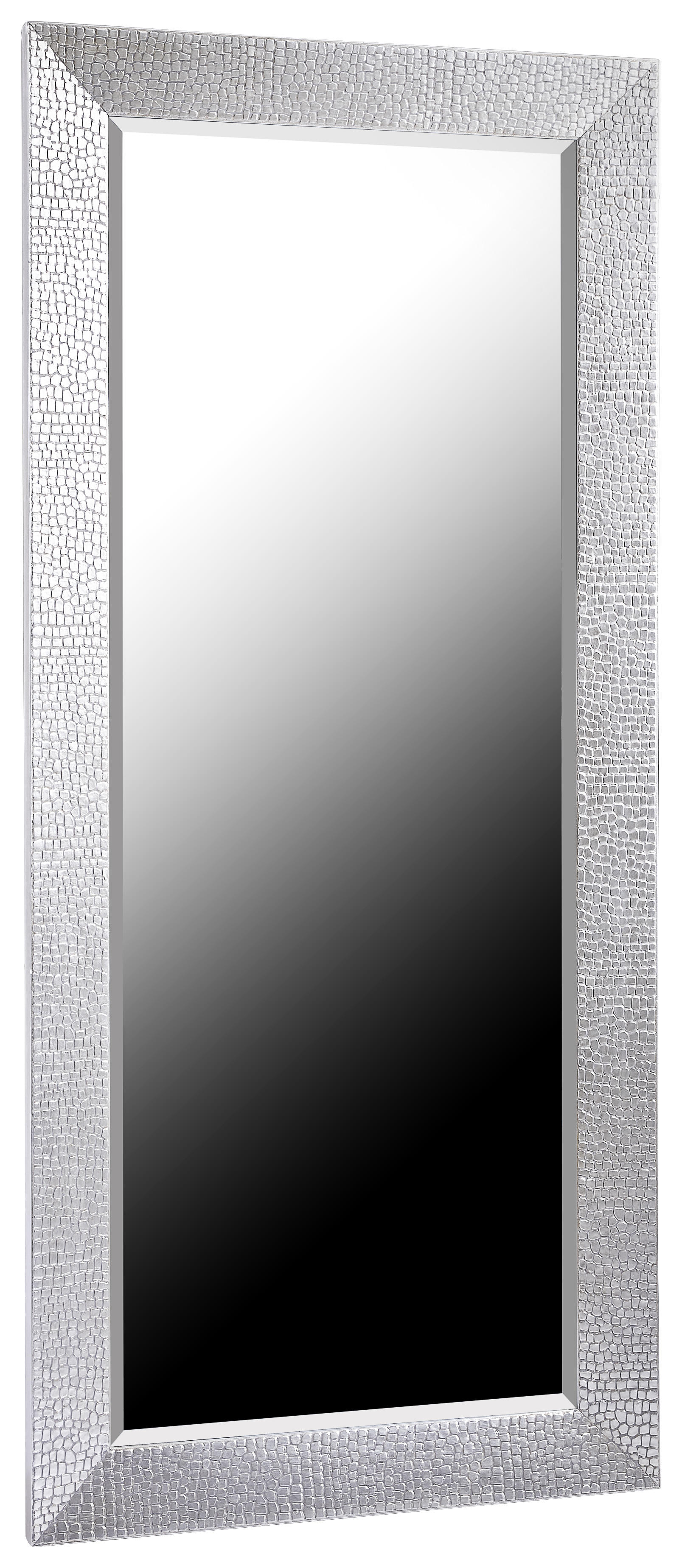 STENSKO OGLEDALO, 80/180/4 cm steklo  - srebrne barve, Design, steklo/leseni material (80/180/4cm) - Xora