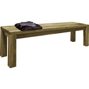 SITZBANK Wildeiche massiv Eichefarben - Eichefarben, LIFESTYLE, Holz (160/45/33cm) - Hom`in