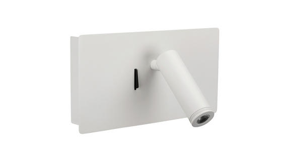 LED-WANDLEUCHTE LANCASTER - Weiß, Basics, Metall (23/9-16/12cm) - Novel