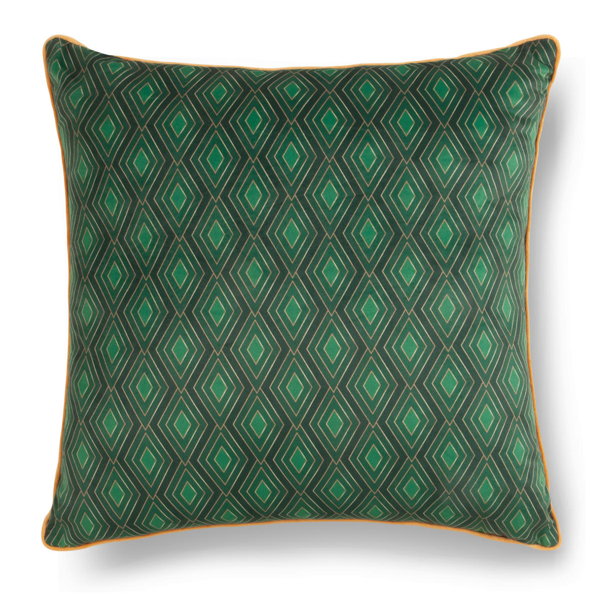 ZIERKISSEN  48/48 cm   - Dunkelgrün/Grün, Design, Textil (48/48cm)