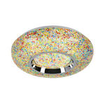 LED-DECKENLEUCHTE 38/8 cm   - Chromfarben/Multicolor, Trend, Kunststoff/Metall (38/8cm) - Novel