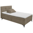 BOXBETT 120/200 cm  in Braun  - Braun, Basics, Holzwerkstoff/Textil (120/200cm) - Xora