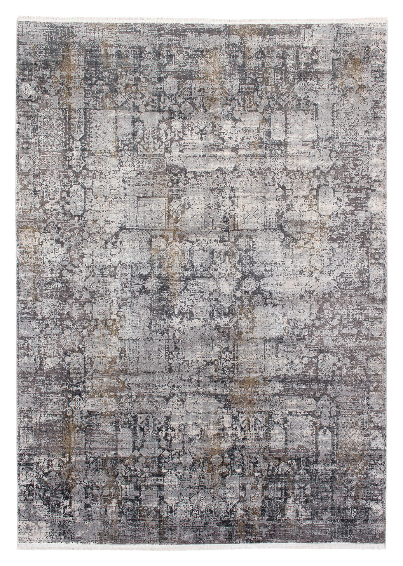 LÄUFER 80/250 cm Sinfonia  - Goldfarben/Grau, Design, Textil (80/250cm) - Musterring