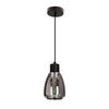 PENDELLEUCHTE 12/12/120 cm  - Schwarz, KONVENTIONELL, Glas/Metall (12/12/120cm)