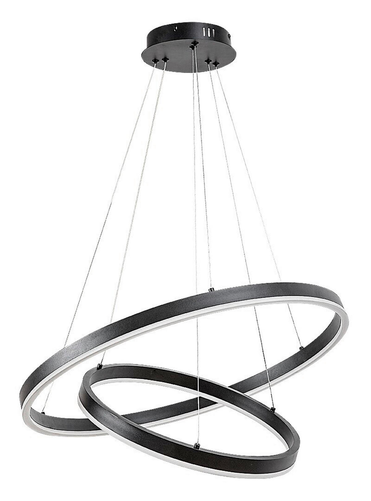 VISEČA NIHALNA LED-SVETILKA  Isaure //3000...6500 K// - črna/bela, Design, kovina/umetna masa (60/120cm)