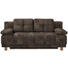 BOXSPRINGSOFA in Textil Braun - Chromfarben/Braun, MODERN, Textil/Metall (202/92/104cm) - Novel BOXSPRINGSOFA in Textil Braun - Chromfarben/Braun, MODERN, Textil/Metall (202/92/104cm) - Novel