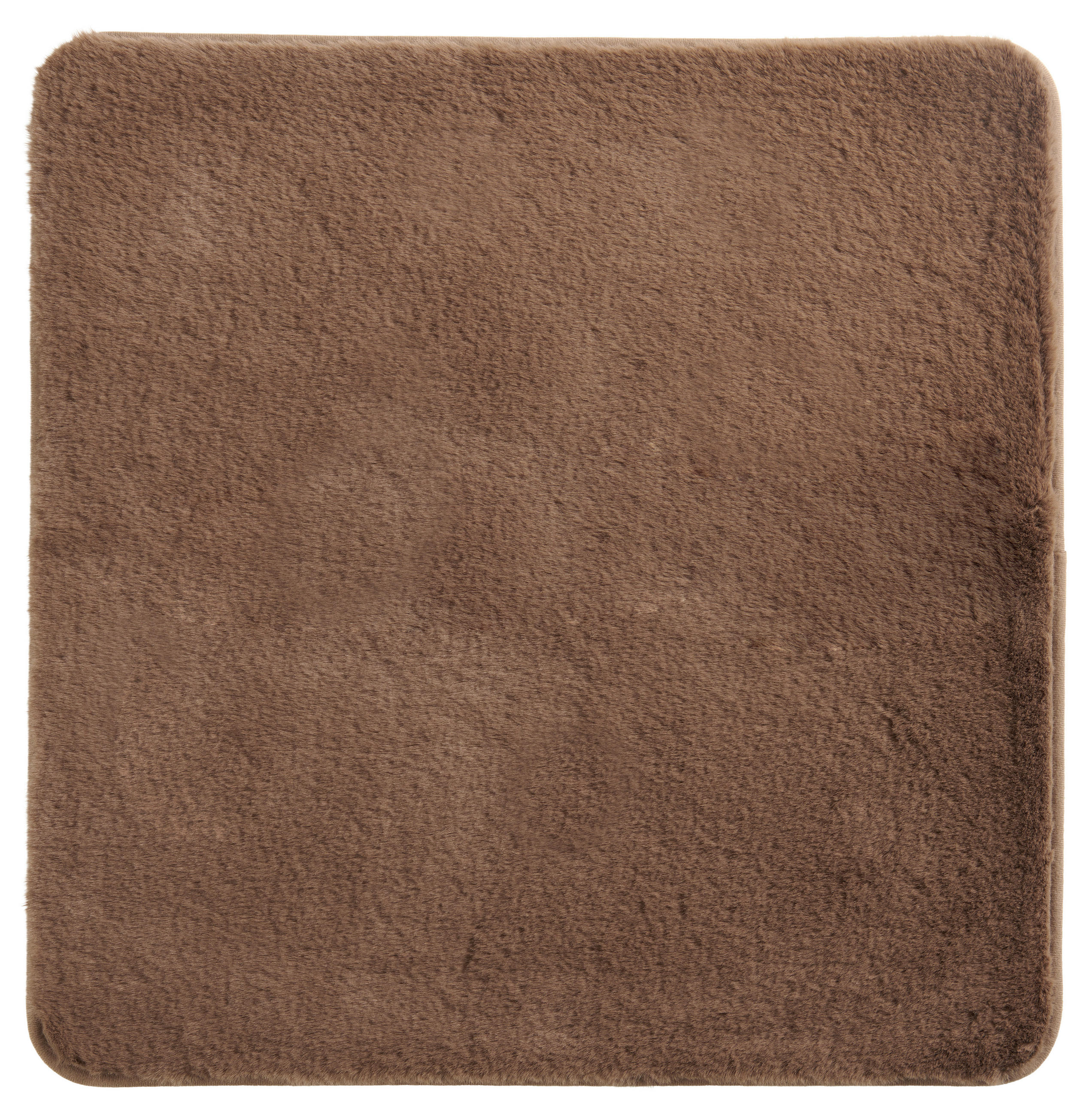 BADEMATTE  60/60 cm  Hellbraun   - Hellbraun, Basics, Kunststoff/Textil (60/60cm) - Esposa
