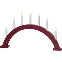 LED-DEKOLEUCHTE  - Rot/Weiß, Basics, Holz/Kunststoff (57/6/34cm) - Eglo