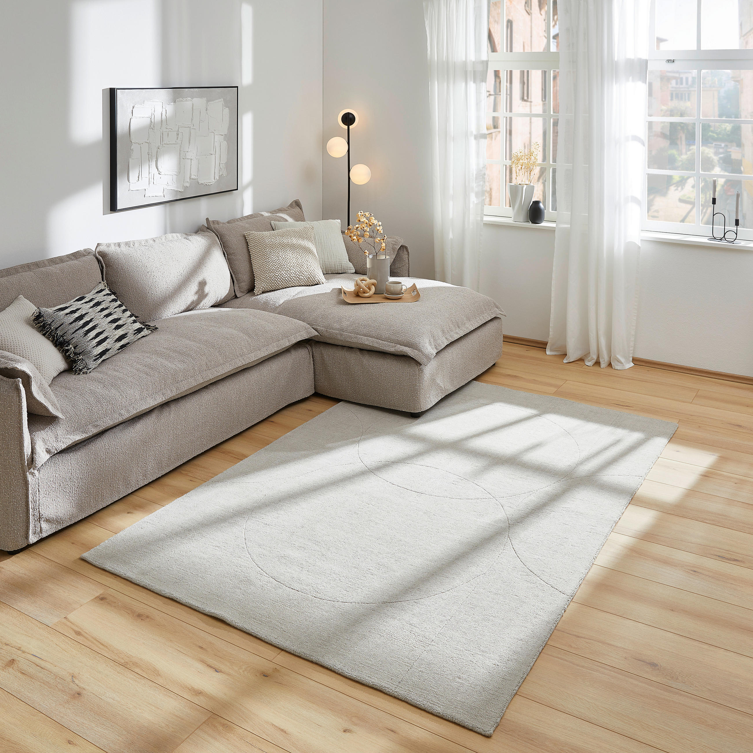 ORIENTTEPPICH 160/230 cm EDITION ALKATIF MODERN  - Silberfarben, Basics, Textil (160/230cm) - Cazaris