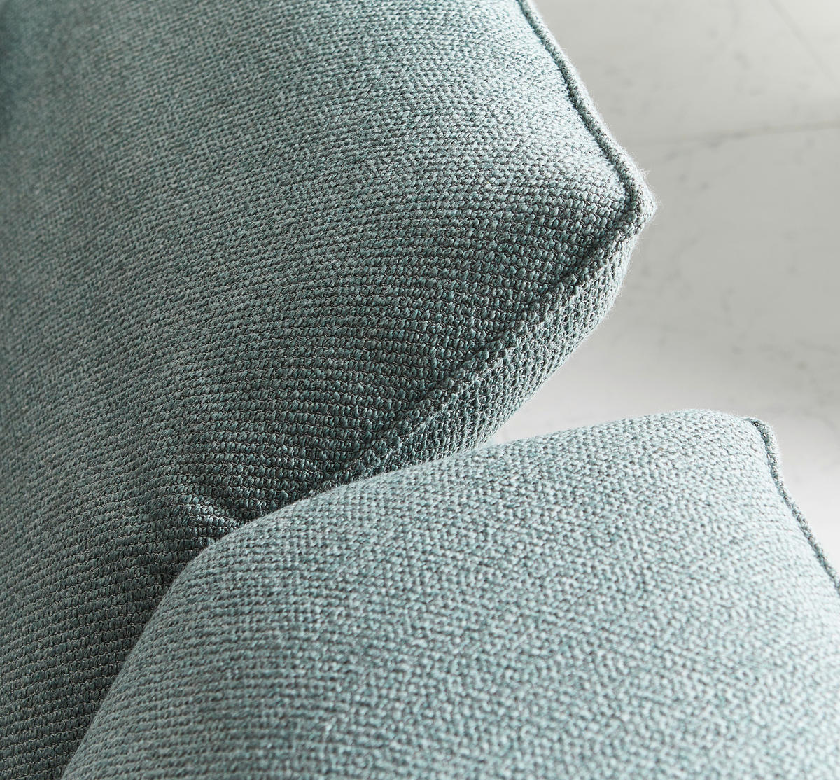 ECKSOFA in Flachgewebe Petrol  - Anthrazit/Petrol, Design, Textil (164/280cm) - Johann Jakob