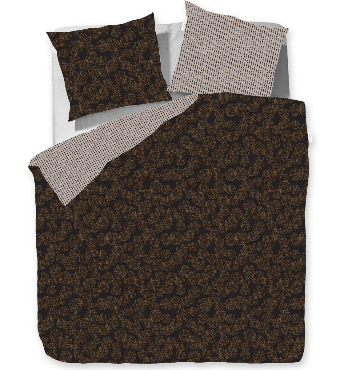 WENDEBETTWÄSCHE E-Dion-B Satin  - Beige/Goldfarben, Trend, Textil (135/200cm) - Esprit