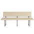 SITZBANK in Sandfarben - Sandfarben/Edelstahlfarben, Design, Leder/Metall (220cm) - Novel SITZBANK in Sandfarben - Sandfarben/Edelstahlfarben, Design, Leder/Metall (220cm) - Novel