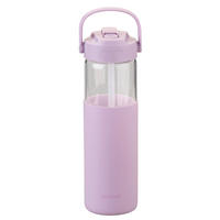 TRINKFLASCHE 0,660 l Pamela Reif  - Lila, Basics, Glas/Kunststoff (660ml) - Fackelmann