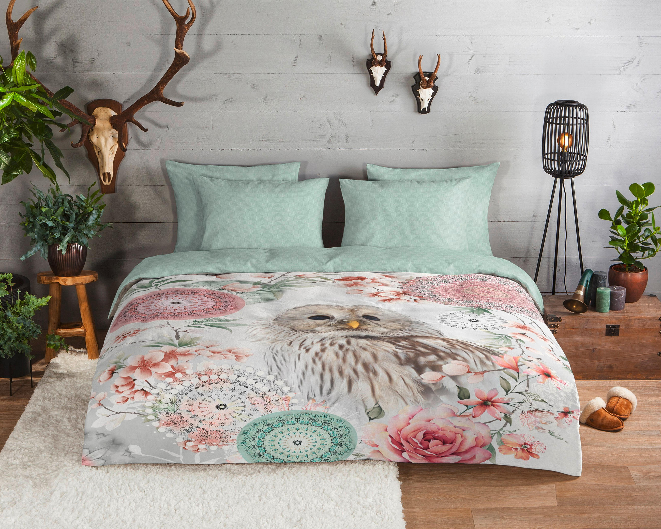 BETTWÄSCHE HIP Flanell, Biber 140/200 cm  - Multicolor/Weiß, Design, Textil (140/200cm)