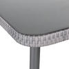 GARTENSET Webstoff Stahl  - Grau, MODERN, Glas/Kunststoff (224/220cm) - Ambia Garden