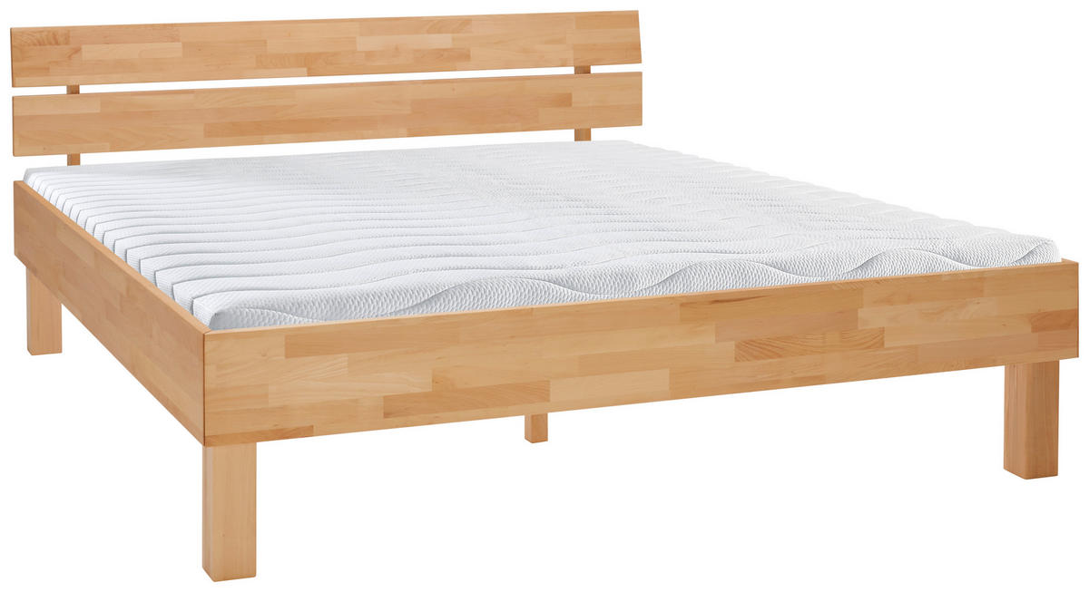 BETT 180/200 cm  in Buchefarben  - Buchefarben, Natur, Holz (180/200cm) - Carryhome