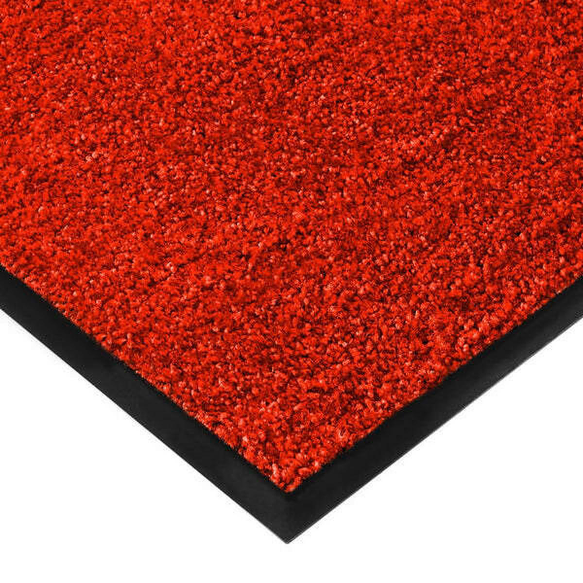 SCHMUTZFANGMATTE 135/200 cm Rhine Rot  - Rot, KONVENTIONELL, Kunststoff/Textil (135/200cm)