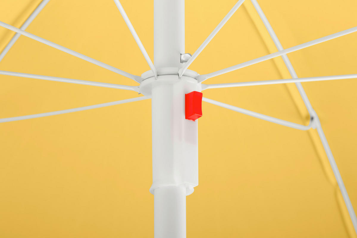 SONNENSCHIRM 240 cm Gelb  - Gelb/Weiß, Basics, Textil/Metall (240/230/240cm) - Schneider