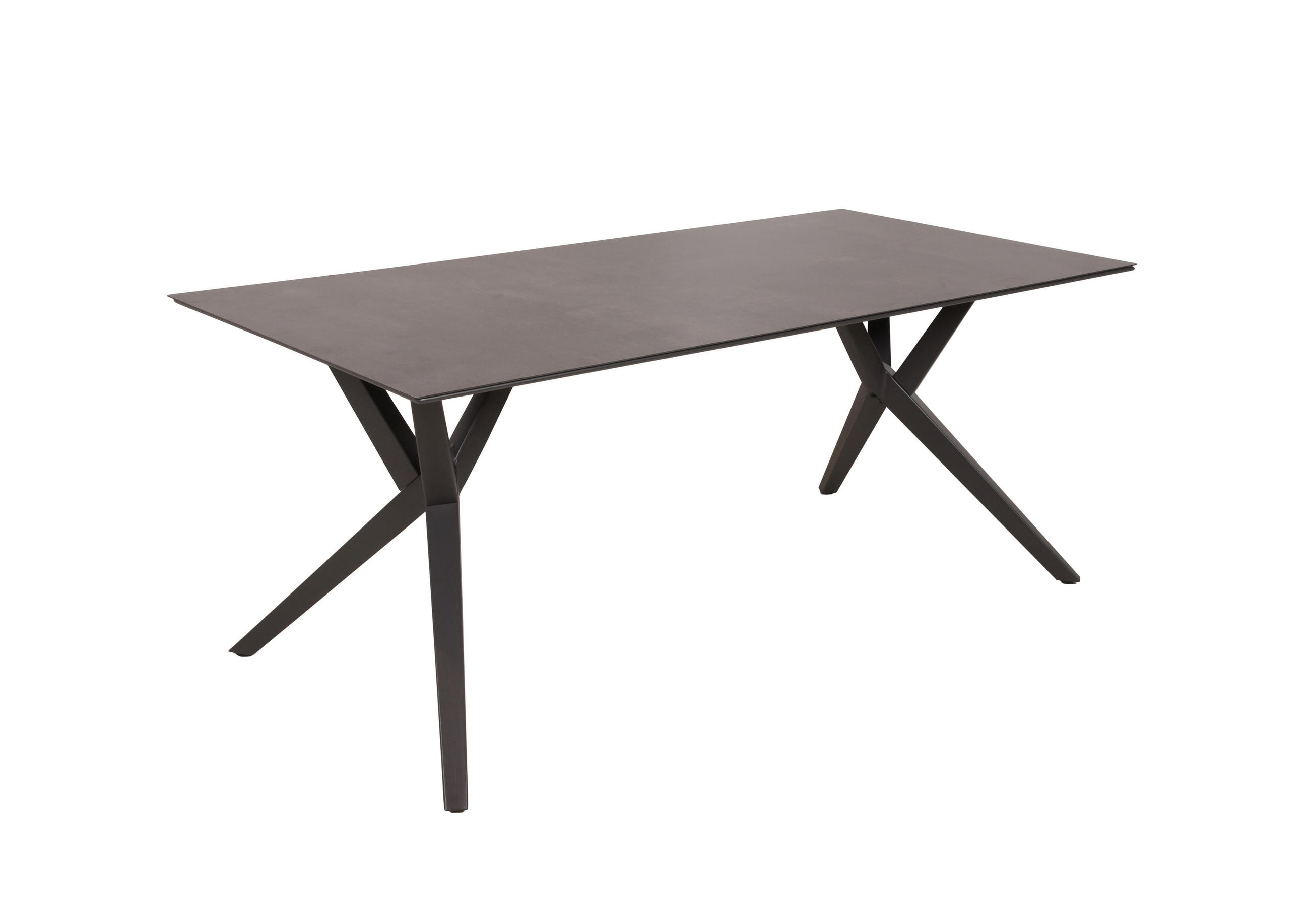 GARTENTISCH 90/74,5/180 cm Metall, Kunststoff rechteckig  - Anthrazit/Braun, MODERN, Kunststoff/Metall (90/74,5/180cm) - Gardenson